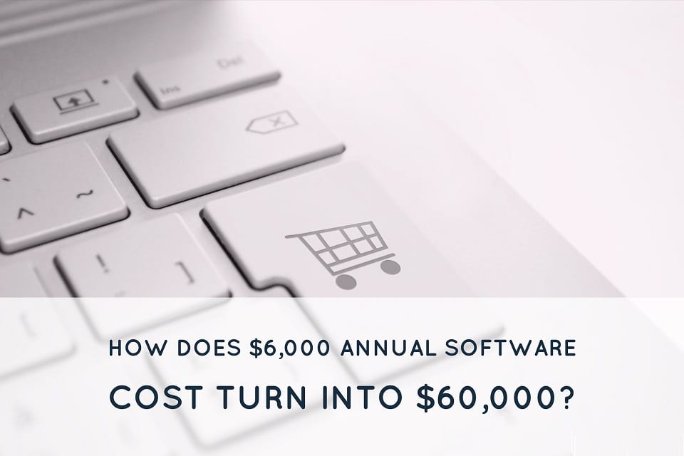 How Does $6,000 Annual Software Cost Turn into $60,000?