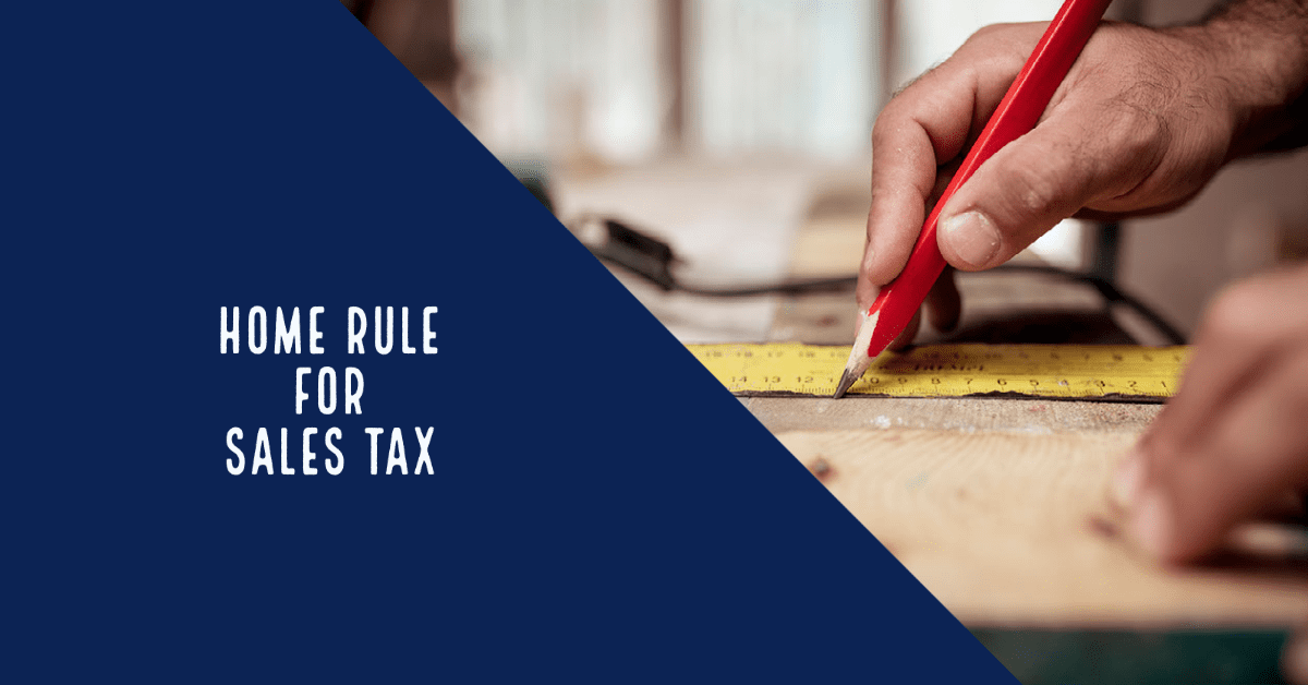 Home Rule States and Sales Tax Sales Tax Data Link
